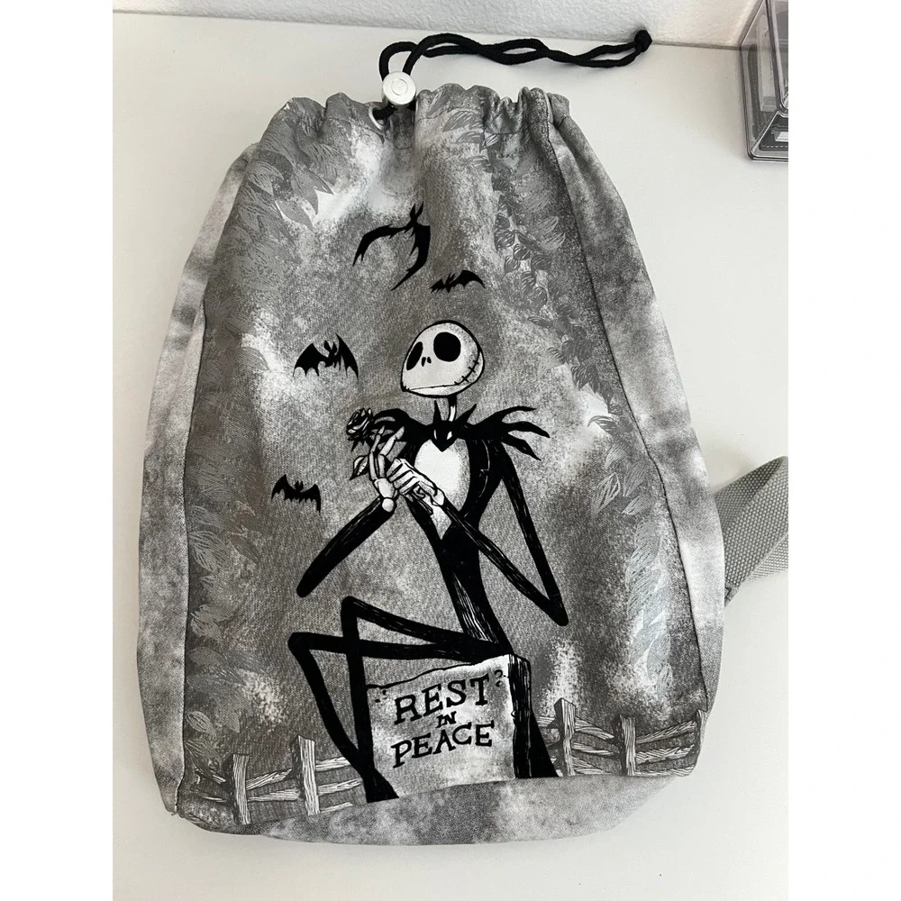 Nightmare‎ Before Christmas Jack Skellington Drawstring Backpack Bag